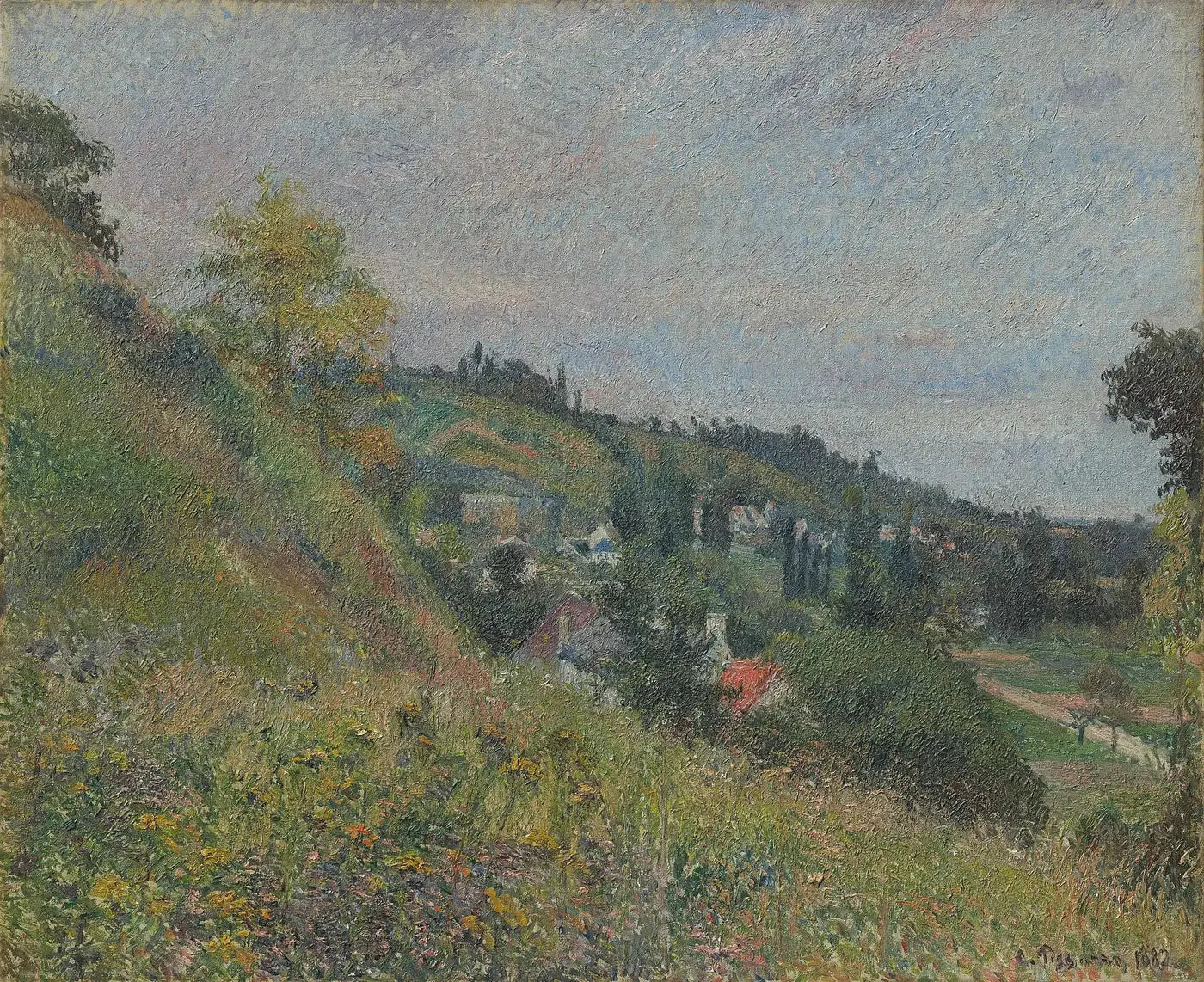 Les Collines du Chou, Pontoise - Camille Pissarro image 1 copie de tableau peinte à la main