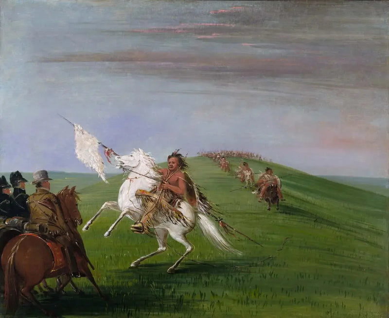 Les Comanches rencontrent les Dragons - George Catlin