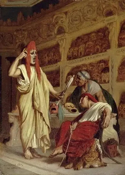 Les Comédiens - Jean-Léon Gérôme image 1 reproduction artisanale de tableau