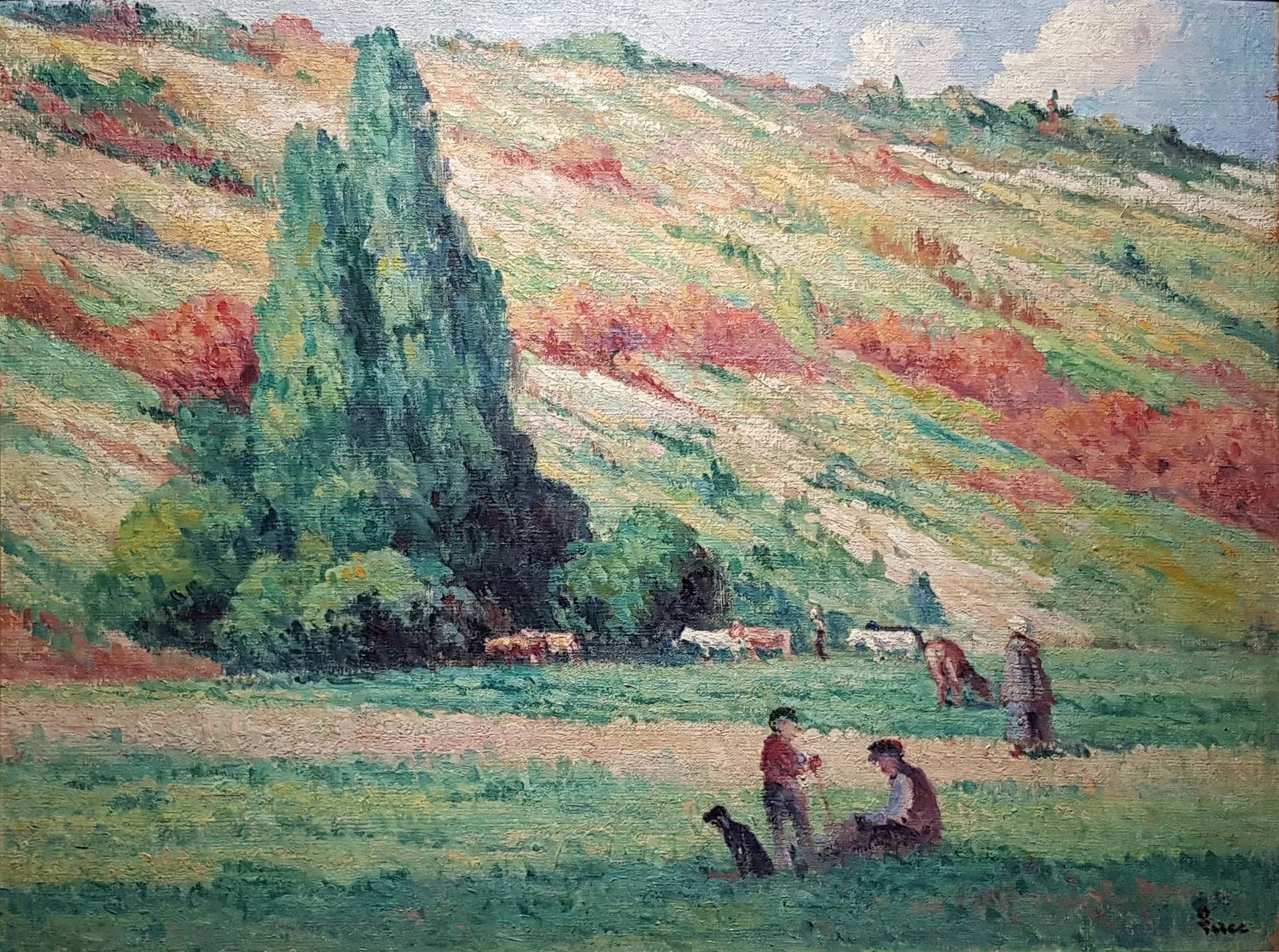 Les Côteaux, Bessy-sur-Cure - Maximilien Luce image 1 tableau peint à l’huile sur toile