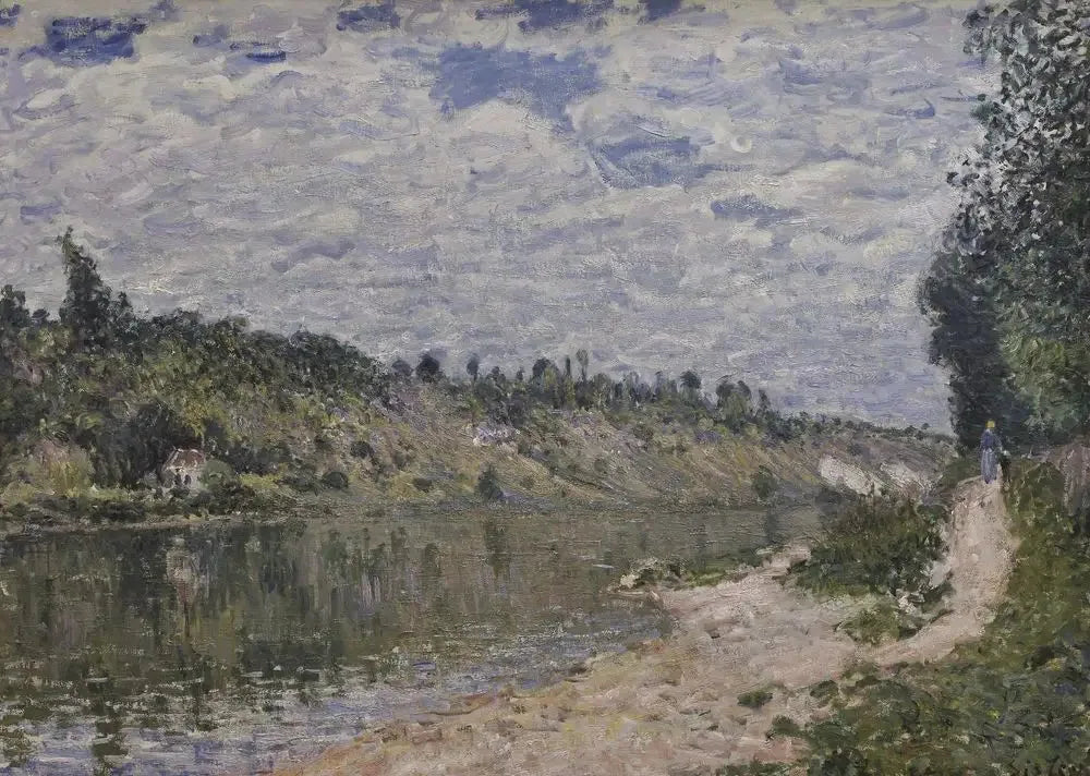 Les Coteaux de la Celle, vue de Saint-Mammès - Alfred Sisley image 1 tableau peint à l’huile sur toile