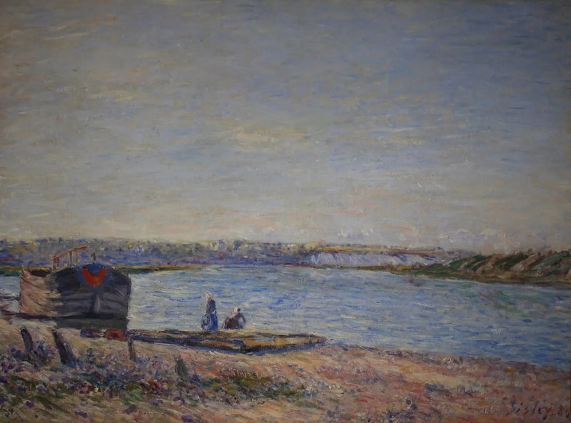 Les Côteaux de Veneux, vu de Saint Mammès - Alfred Sisley