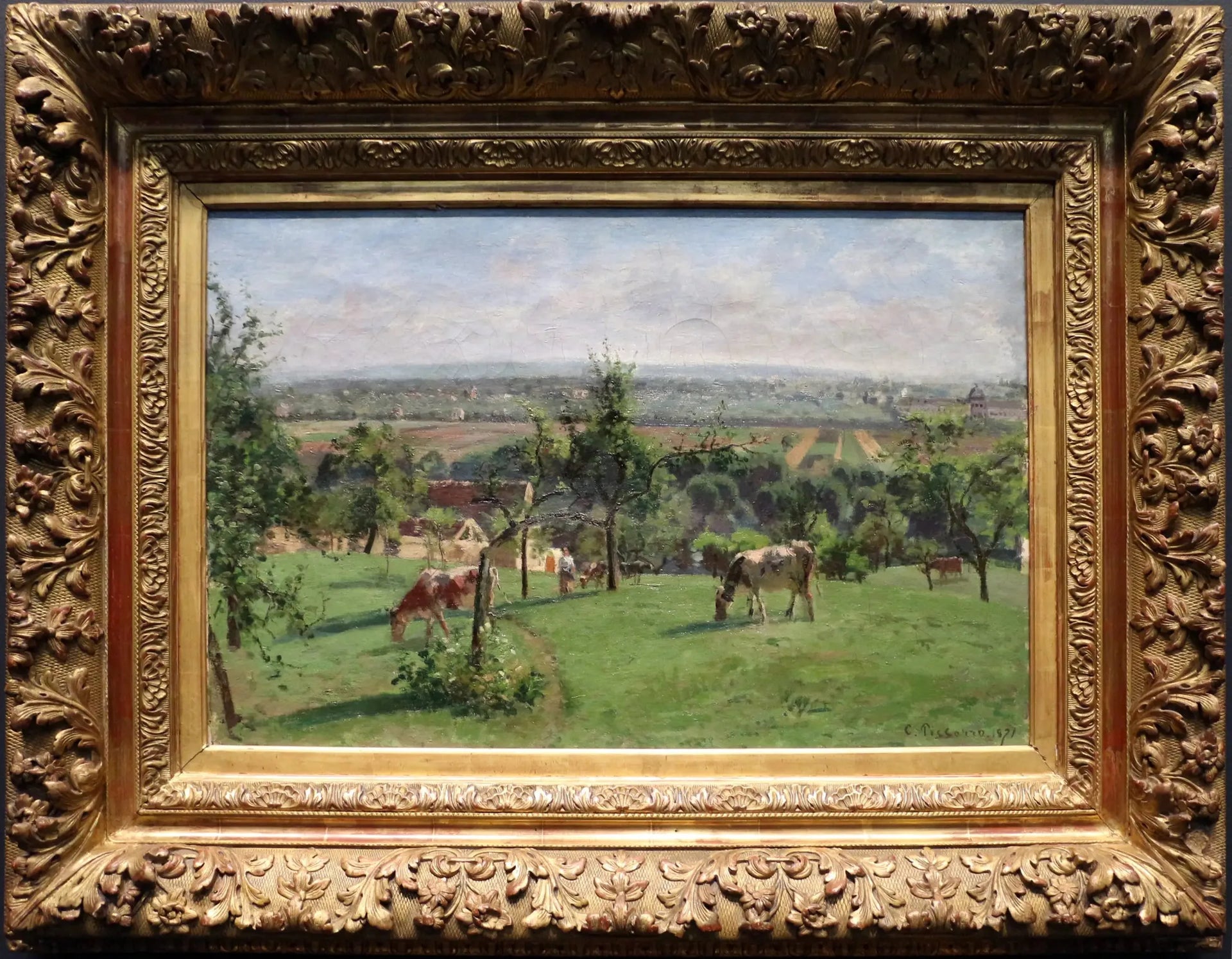 Les Coteaux du Vésinet - Camille Pissarro image 1 copie peinte à la main à l’huile