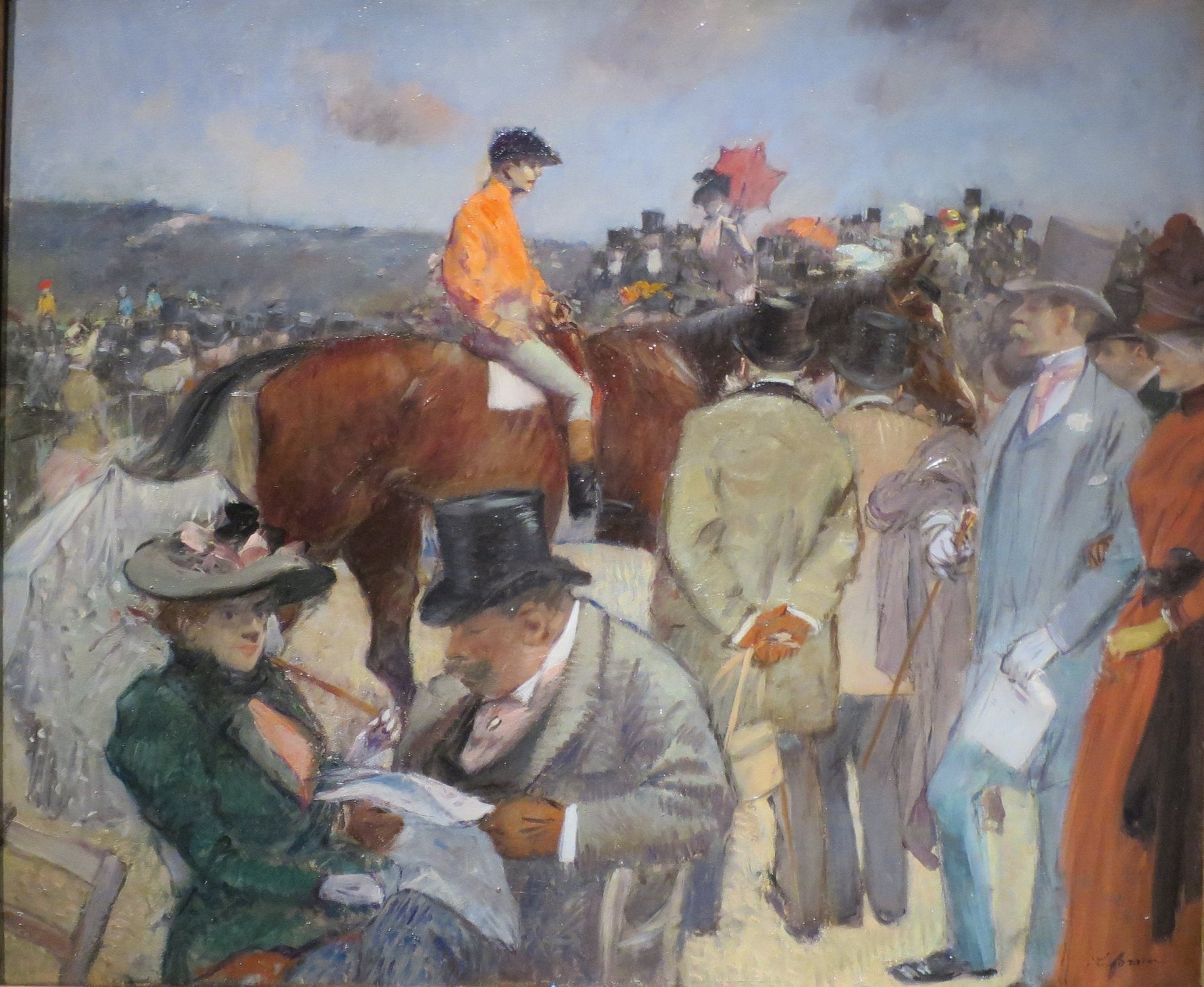 Les Courses - Jean-Louis Forain image 1 copie de tableau peinte à la main
