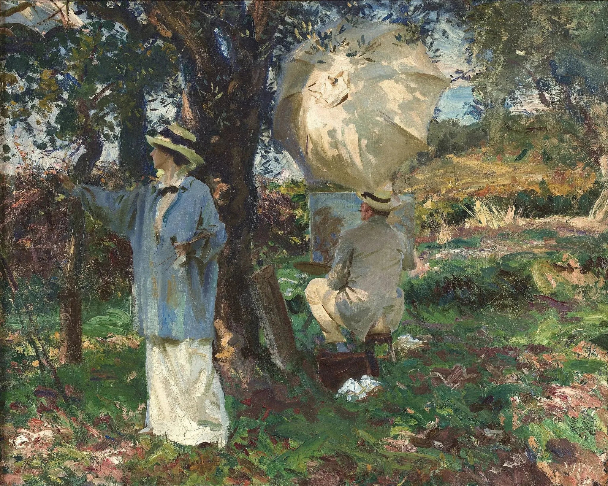 Les Croquis - John Singer Sargent image 1 tableau peint à l’huile sur toile