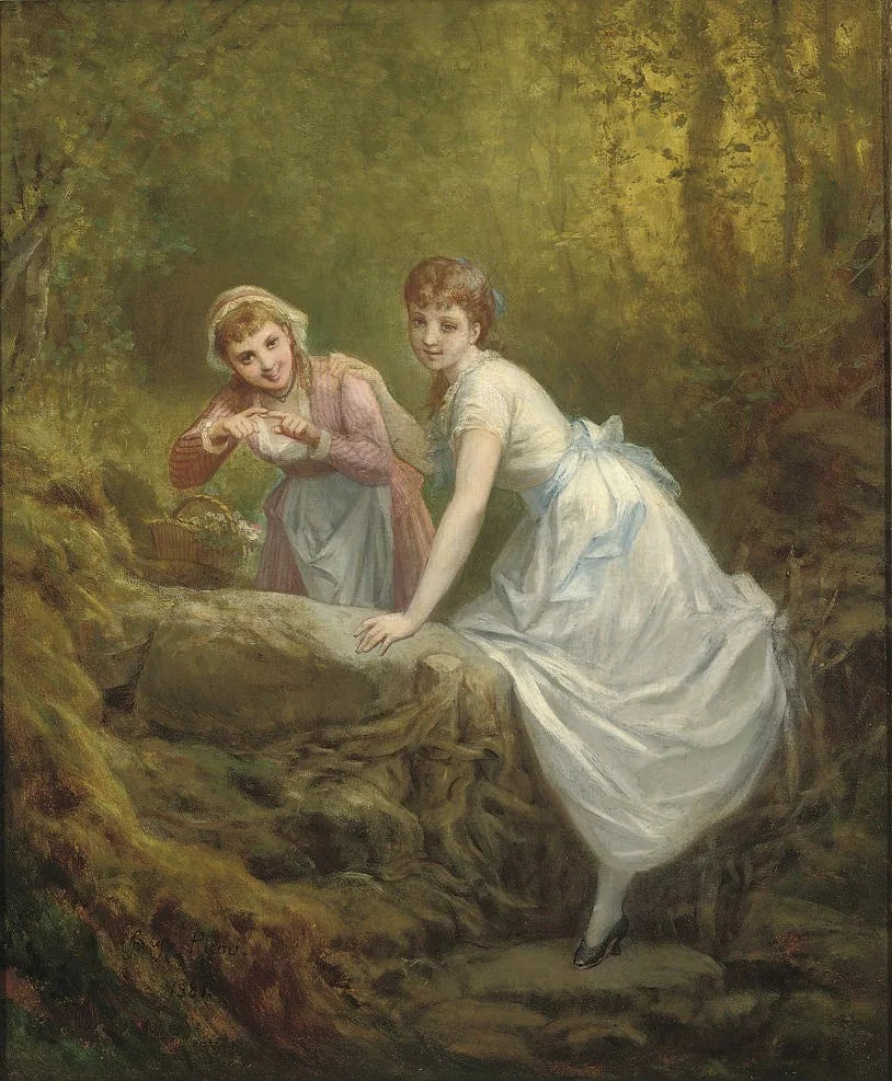 Les cueilleurs de fleurs - Henri-Pierre Picou image 1 copie peinte à la main à l’huile