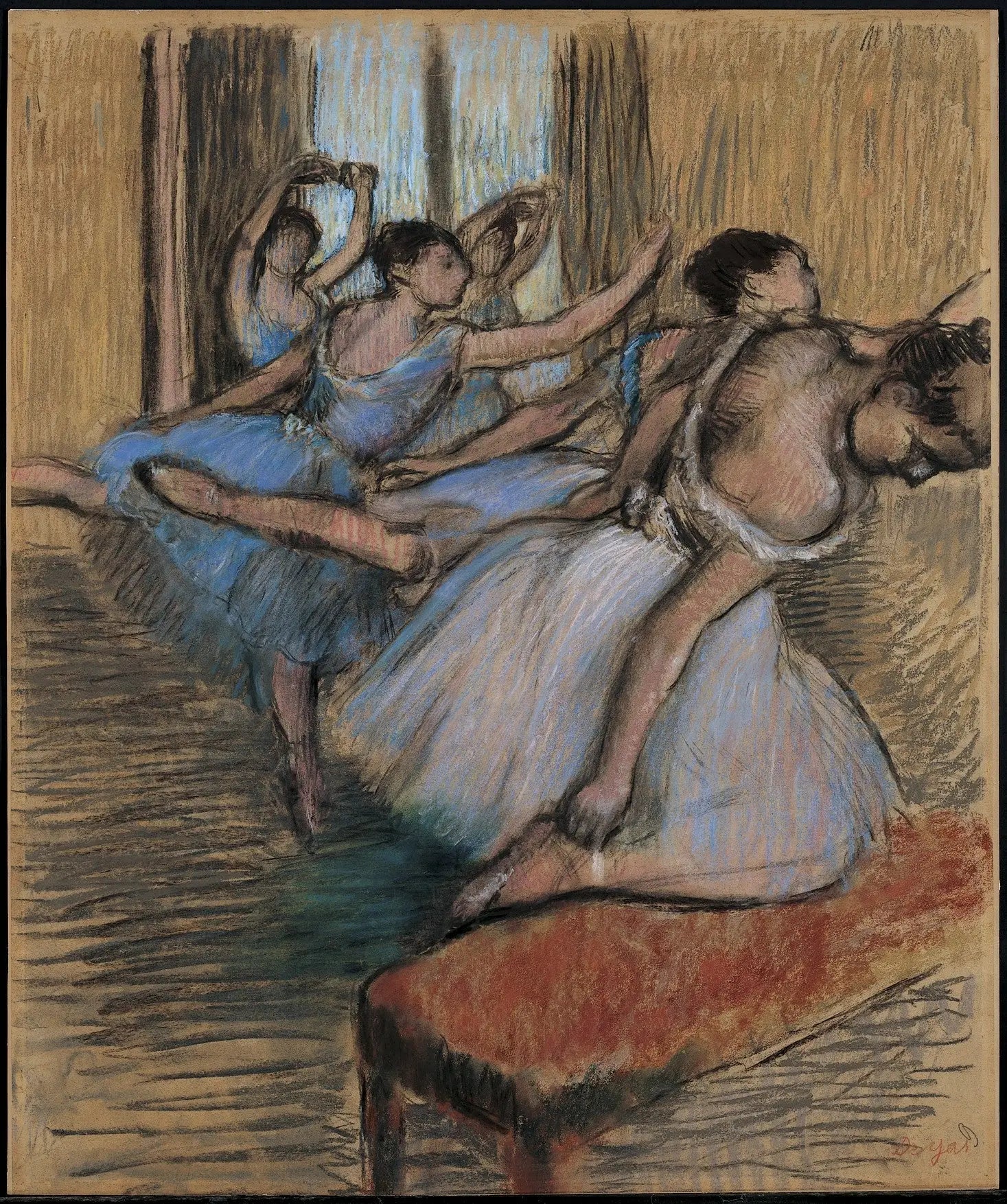 Les danseurs - Edgar Degas image 1 copie de tableau peinte à la main