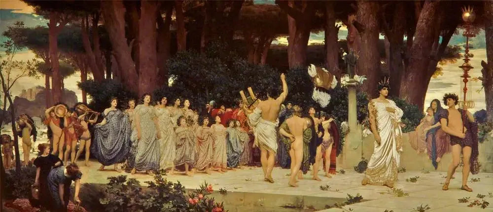 Les Daphnéphories - Frederic Leighton image 1 copie peinte à la main à l’huile