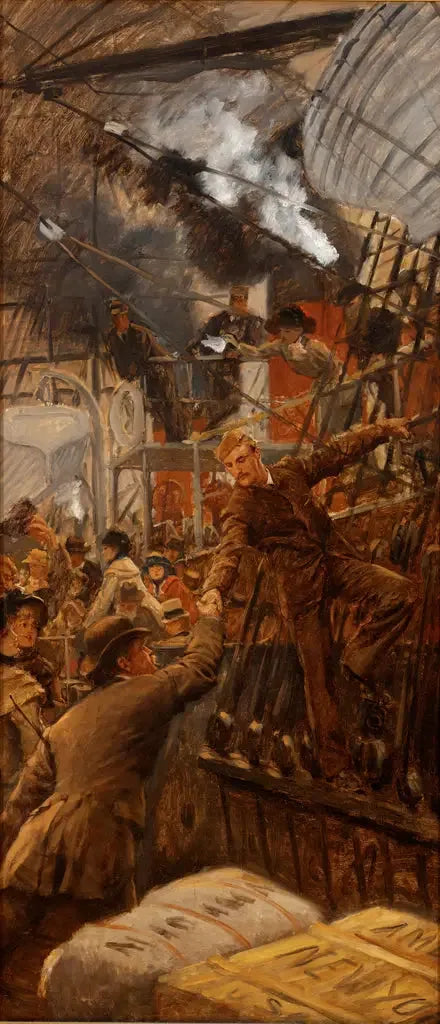 Les deux amis - James Tissot image 1 tableau peint à l’huile sur toile