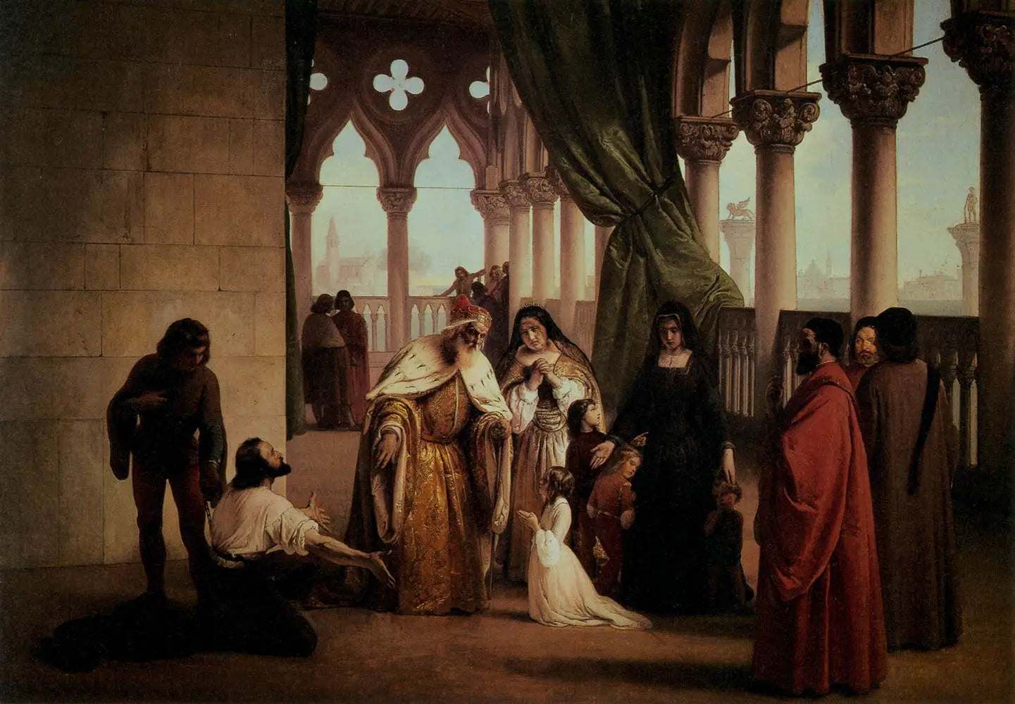 Les deux Foscari - Francesco Hayez image 1 reproduction réalisée par Alpha Reproduction