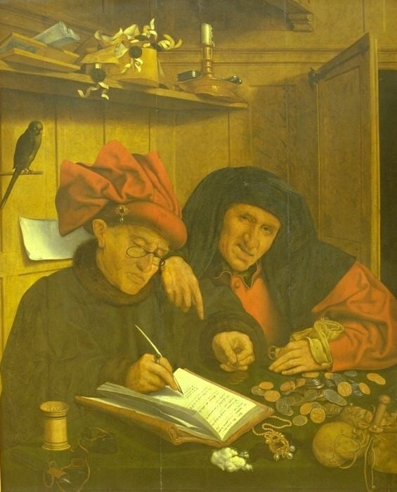 Les deux percepteurs d'impôts - Quentin Metsys