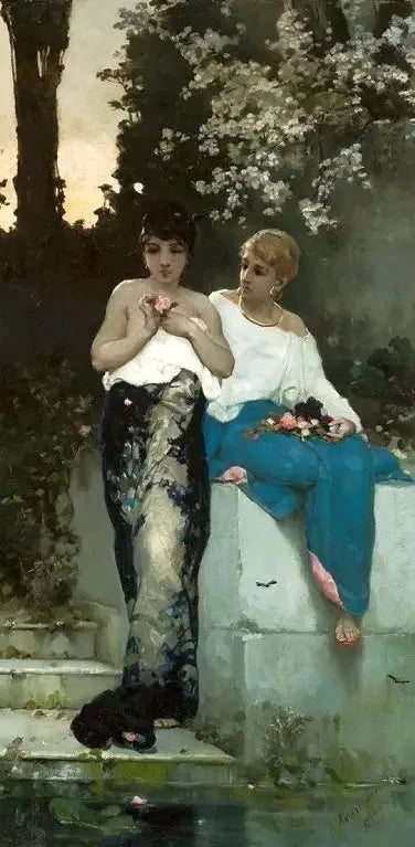 Les Deux romaines. - Wilhelm Kotarbiński image 1 tableau peint à l’huile sur toile