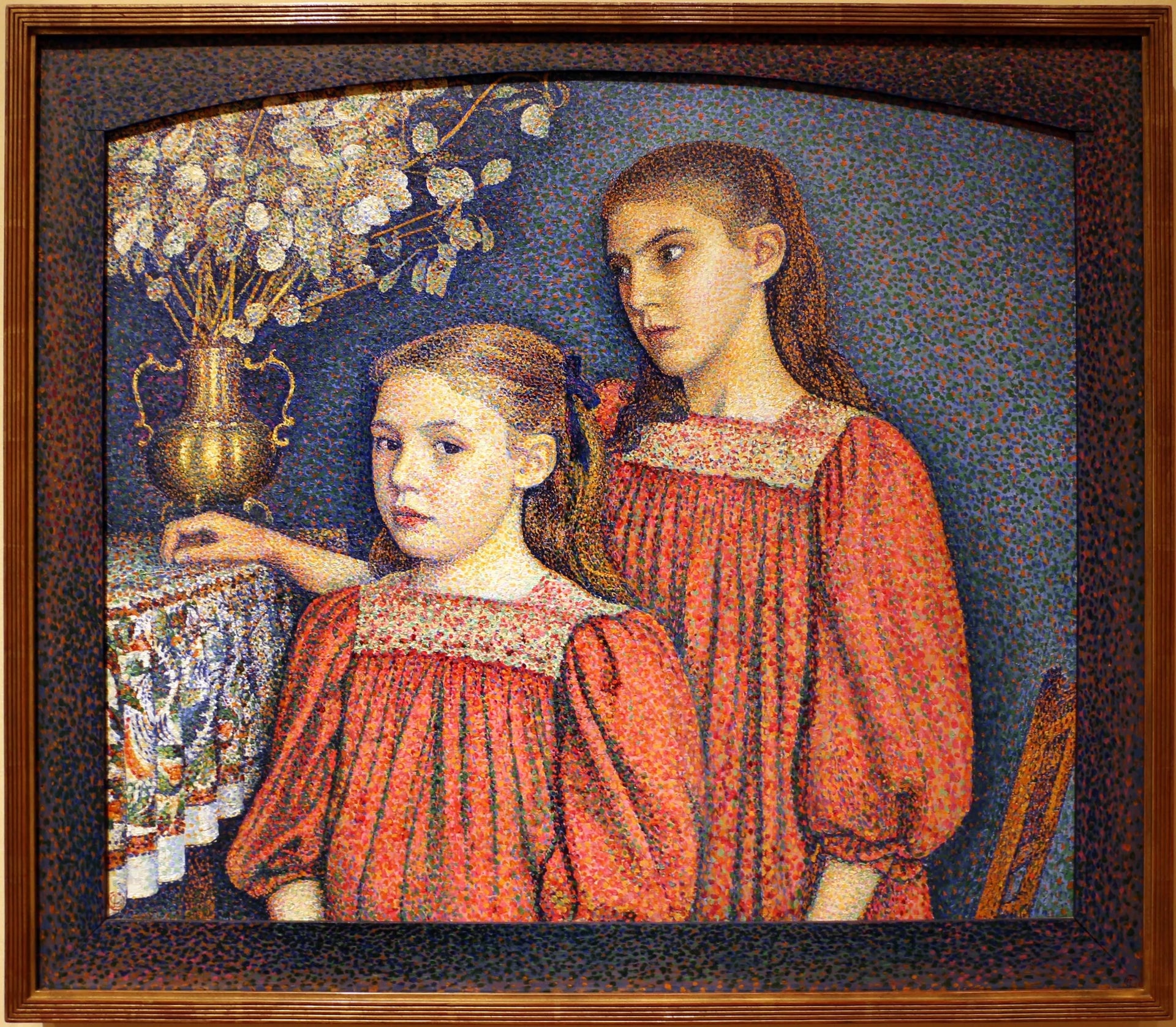 Les Deux Sœurs ou Les Sœurs Serruys - Georges Lemmen image 1 copie peinte à la main à l’huile