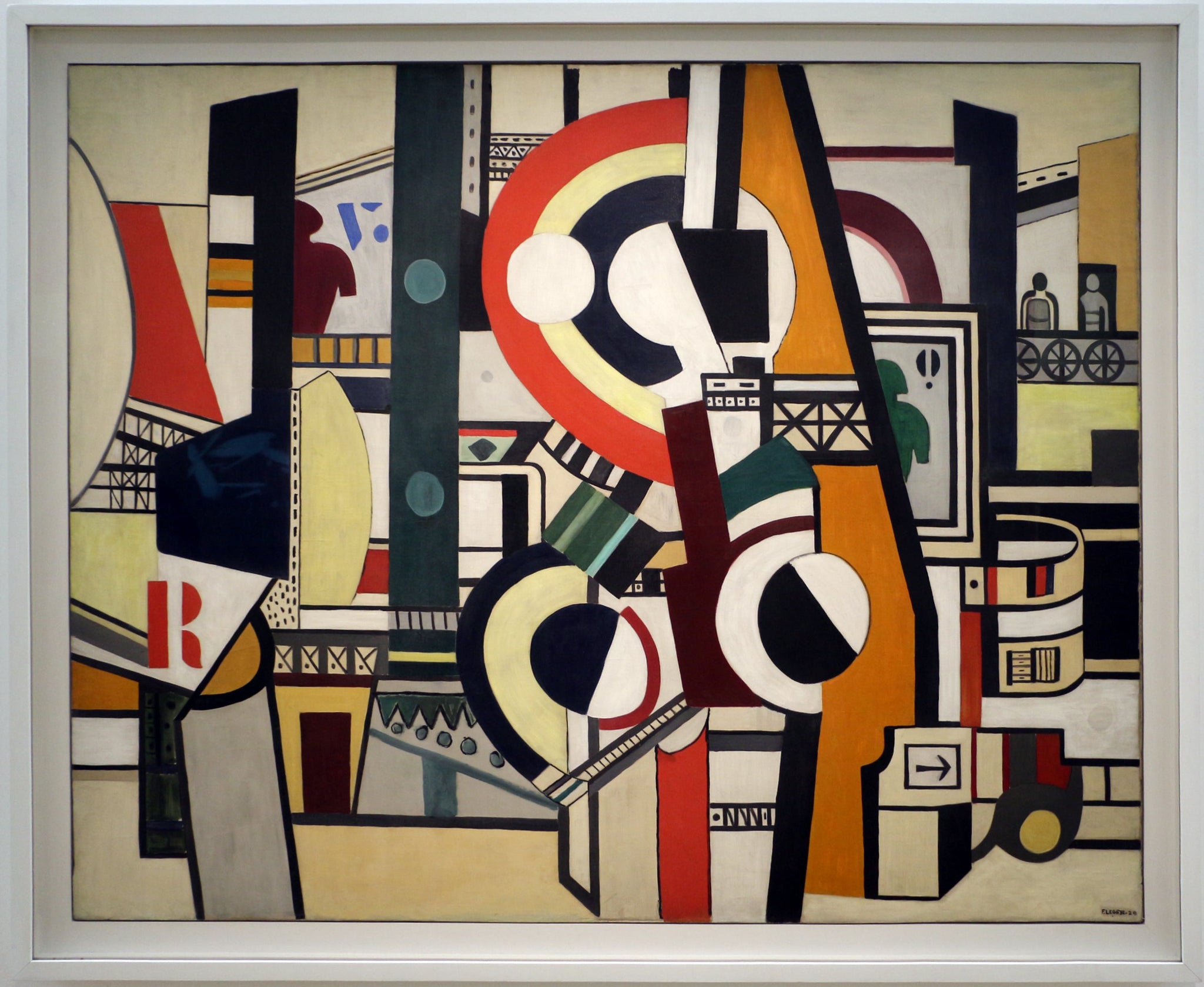 Les Disques dans la ville - Fernand Léger image 1 reproduction artisanale de tableau