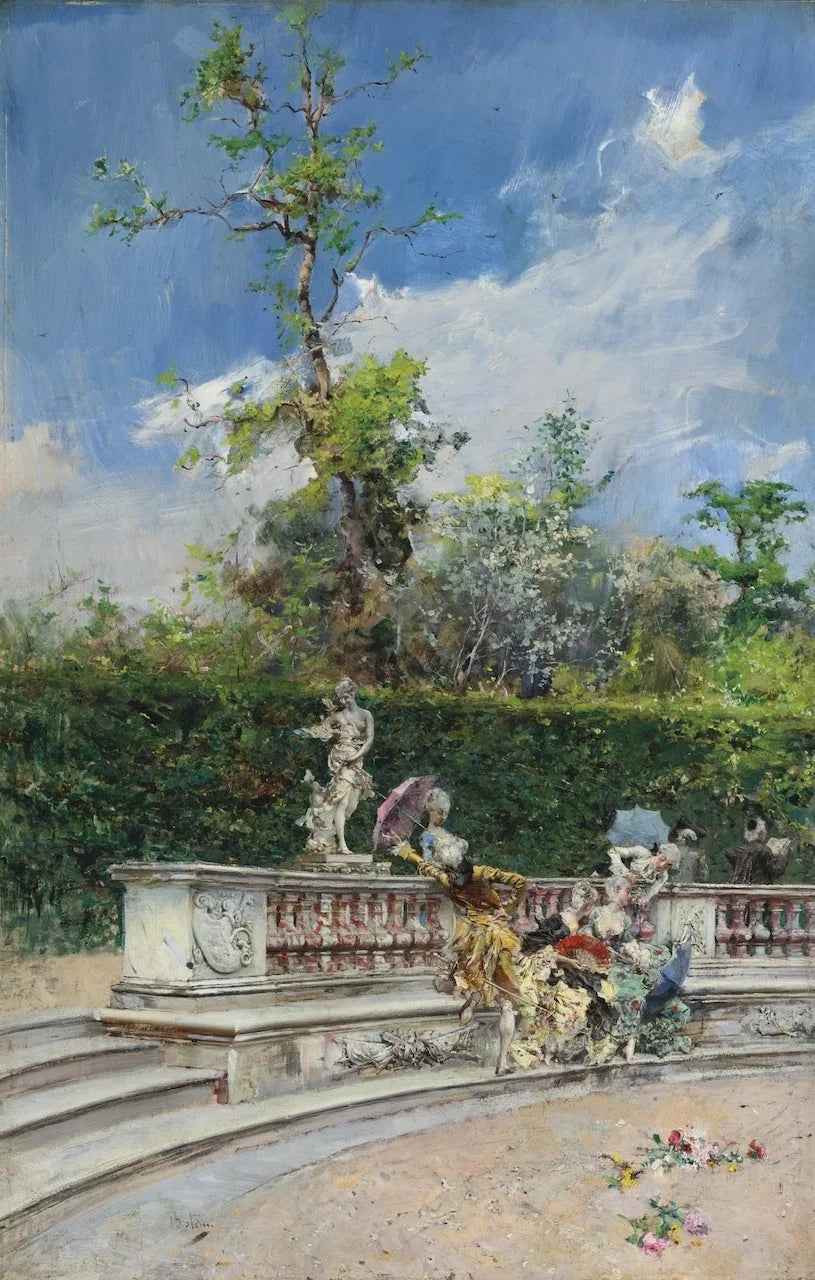 Les Dômes, Versailles - Giovanni Boldini image 1 copie peinte à la main à l’huile