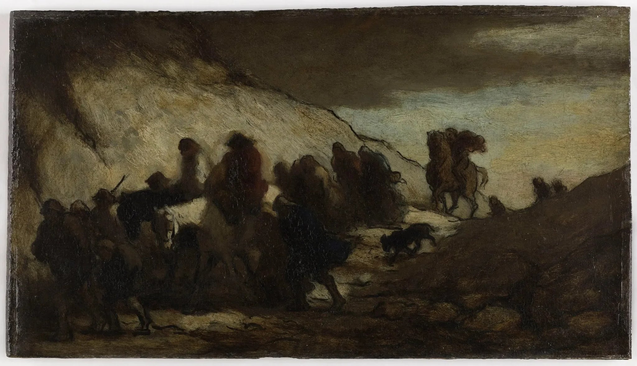 Les émigrants - Honoré Daumier image 1 copie peinte à la main à l’huile