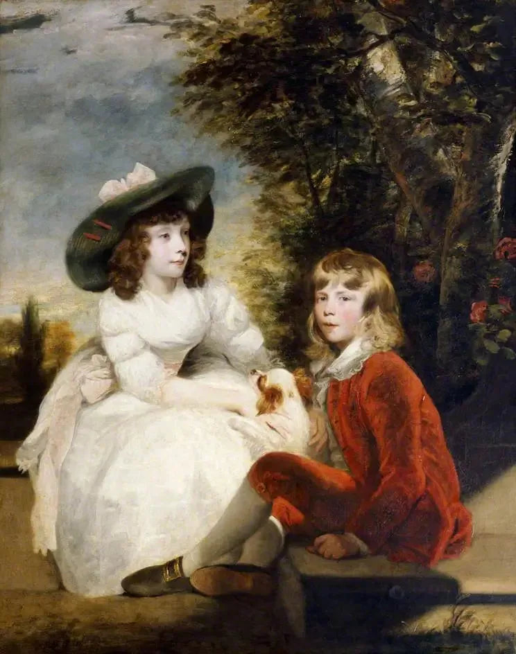 Les enfants Angerstein - Joshua Reynolds image 1 tableau peint à l’huile sur toile