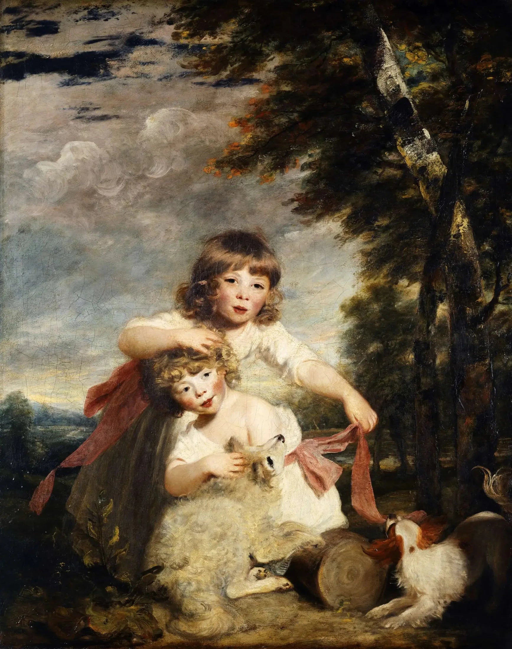 Les enfants Brummel - Joshua Reynolds image 1 reproduction artisanale de tableau