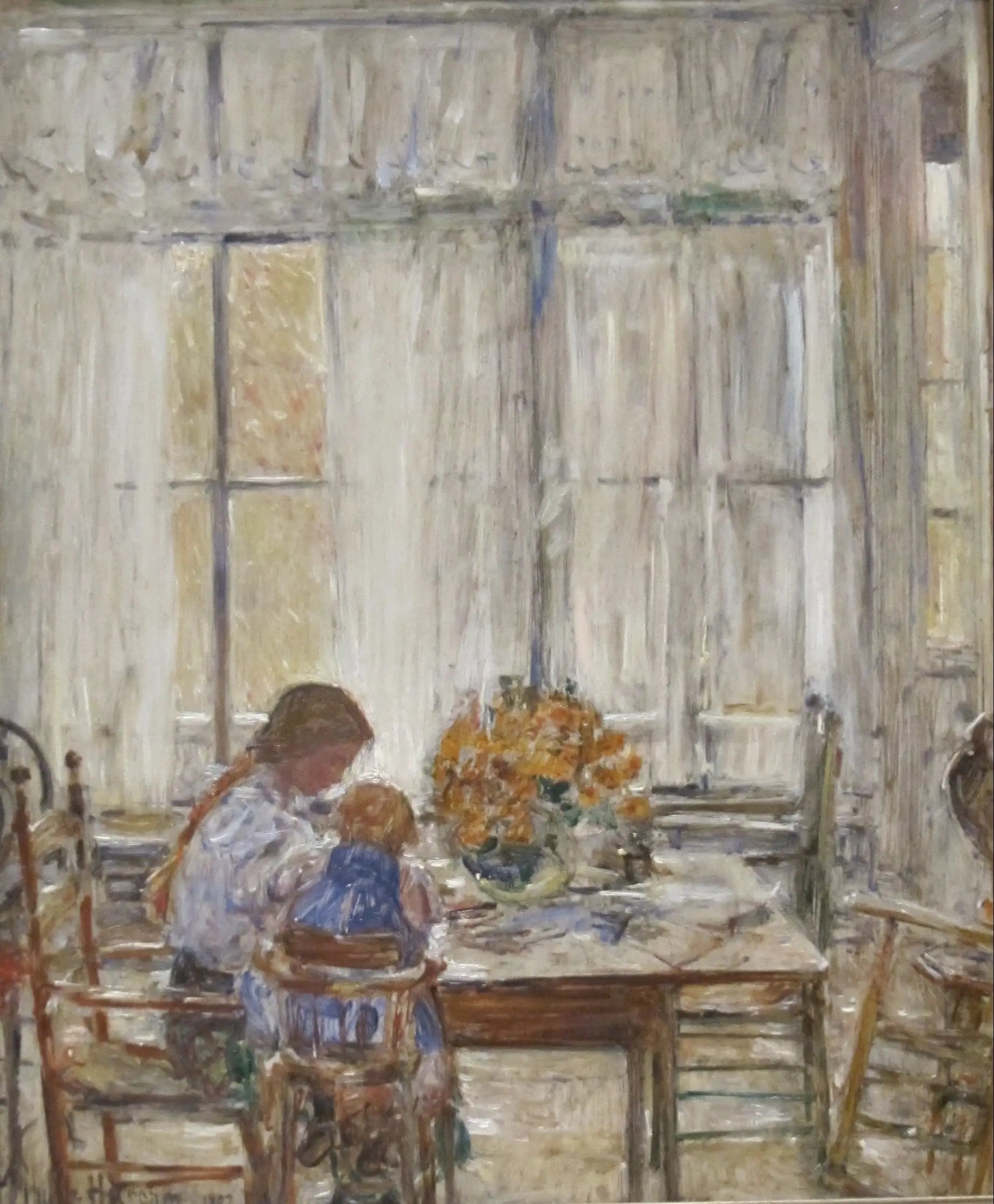 LES ENFANTS - Childe Hassam image 1 copie de tableau peinte à la main