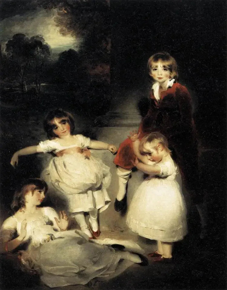 Les Enfants d'Ascoyghe Boucherett - Thomas Lawrence image 1 reproduction de peinture à l’huile