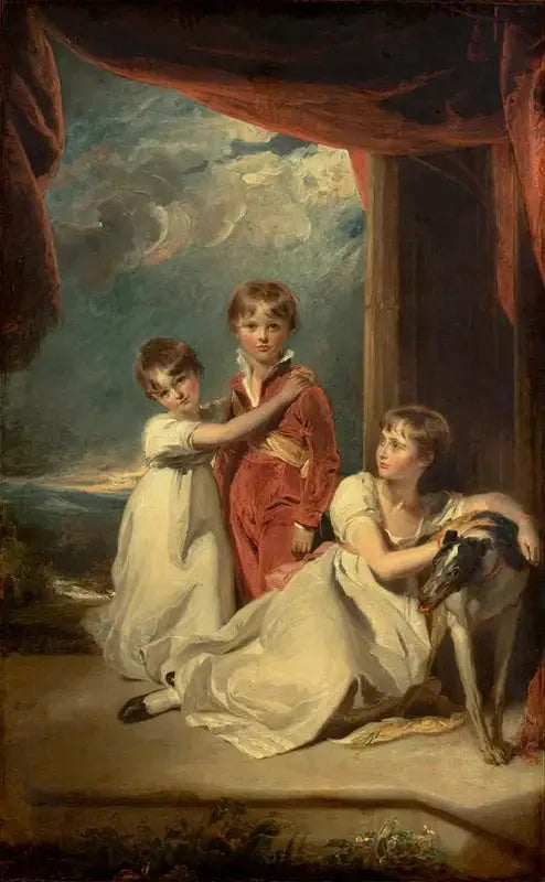 Les enfants de Sir Samuel Fludyer - Thomas Lawrence image 1 reproduction d’œuvre d’art à l’huile