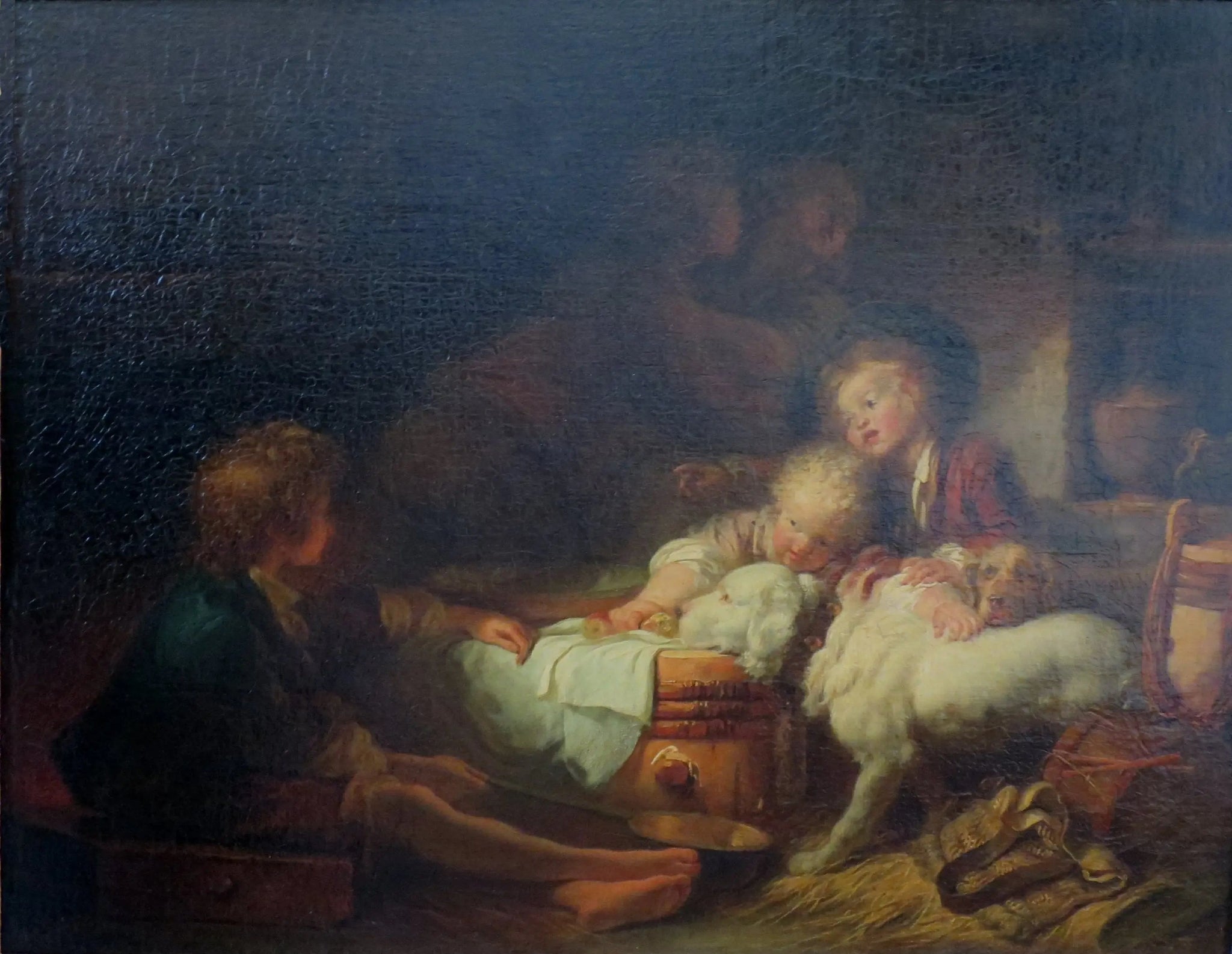 Les enfants du fermier - Jean-Honoré Fragonard image 1 reproduction d’œuvre d’art à l’huile