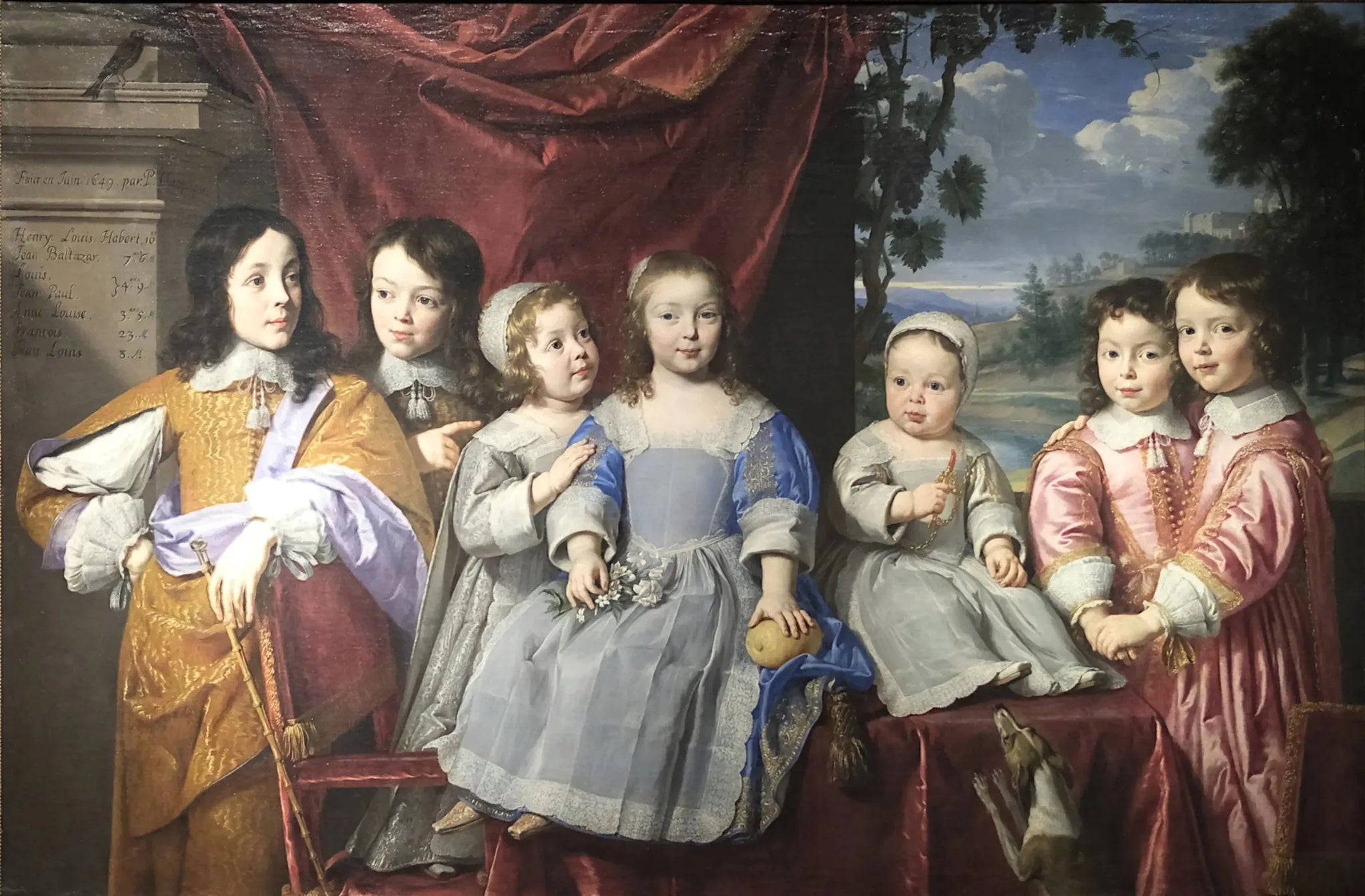 Les Enfants Habert de Montmor - Philippe de Champaigne image 1 copie de tableau peinte à la main