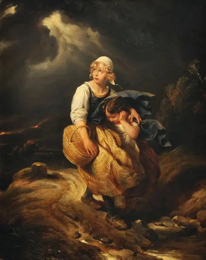 Les Enfants surpris par l'orage - Paul Delaroche