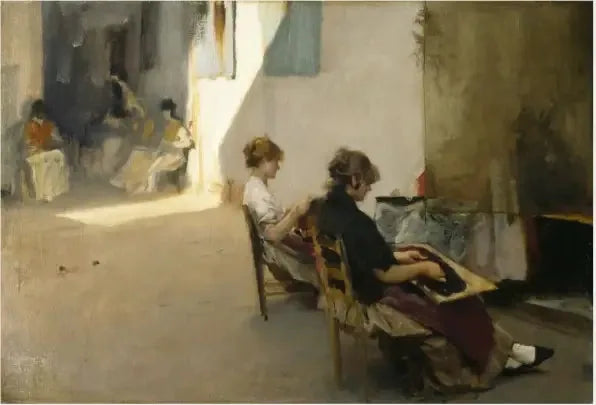 Les enfileurs de perles de Venise - John Singer Sargent