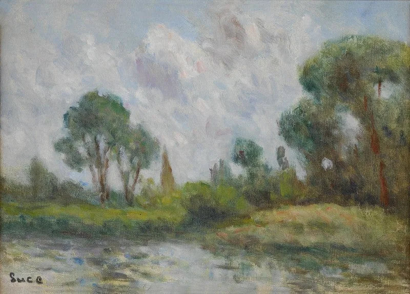 Les environs de Saint-Ay - Maximilien Luce image 1 reproduction de peinture à l’huile
