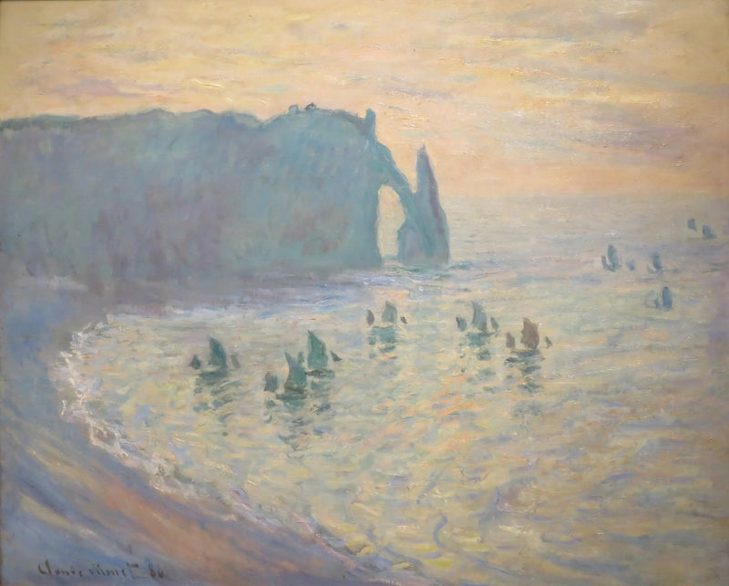 Les Falaises à Étretat - Claude Monet