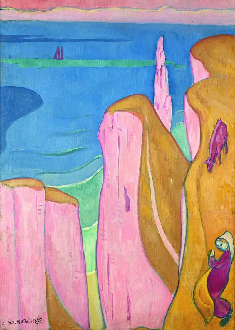 Les Falaises d’Yport - Émile Bernard