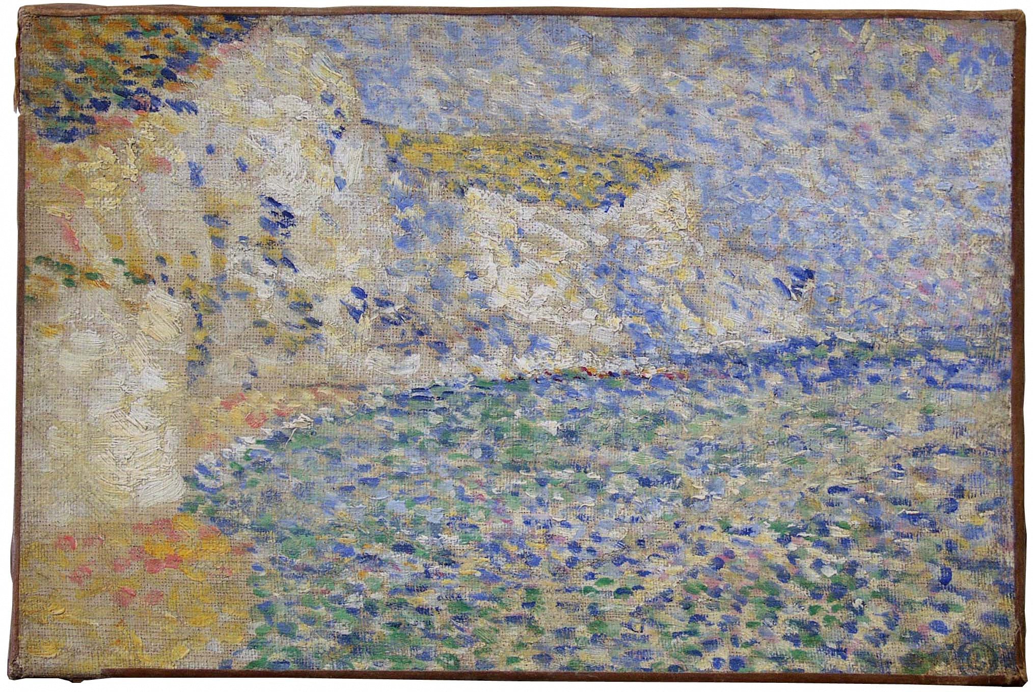 Les falaises de Douvres - Georges Lemmen image 1 reproduction de peinture à l’huile