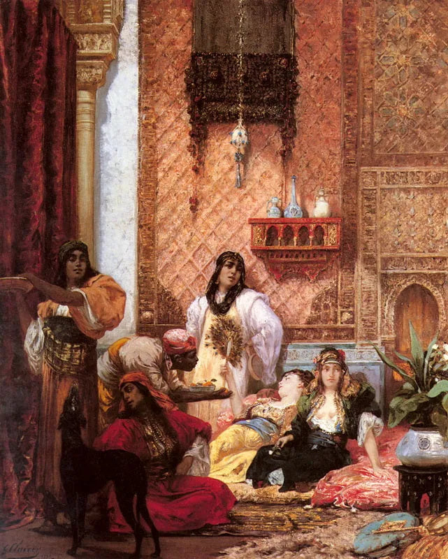 Les favoris du sultan - Georges Clairin image 1 reproduction artisanale de tableau