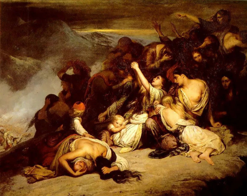 Les Femmes souliotes - Ary Scheffer image 1 copie peinte à la main à l’huile
