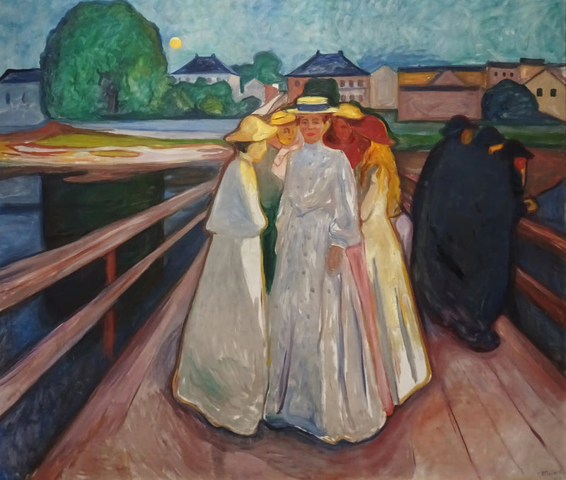 Les Femmes sur le pont - Edvard Munch