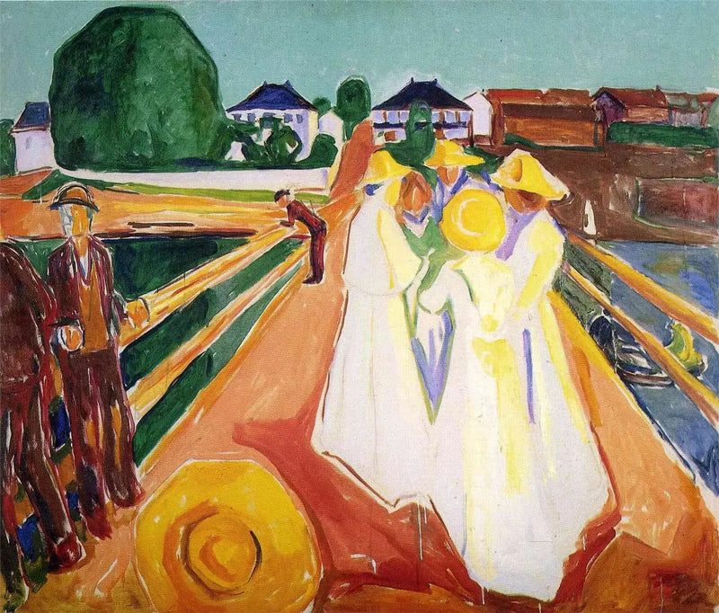 Les Femmes sur le pont - Edvard Munch