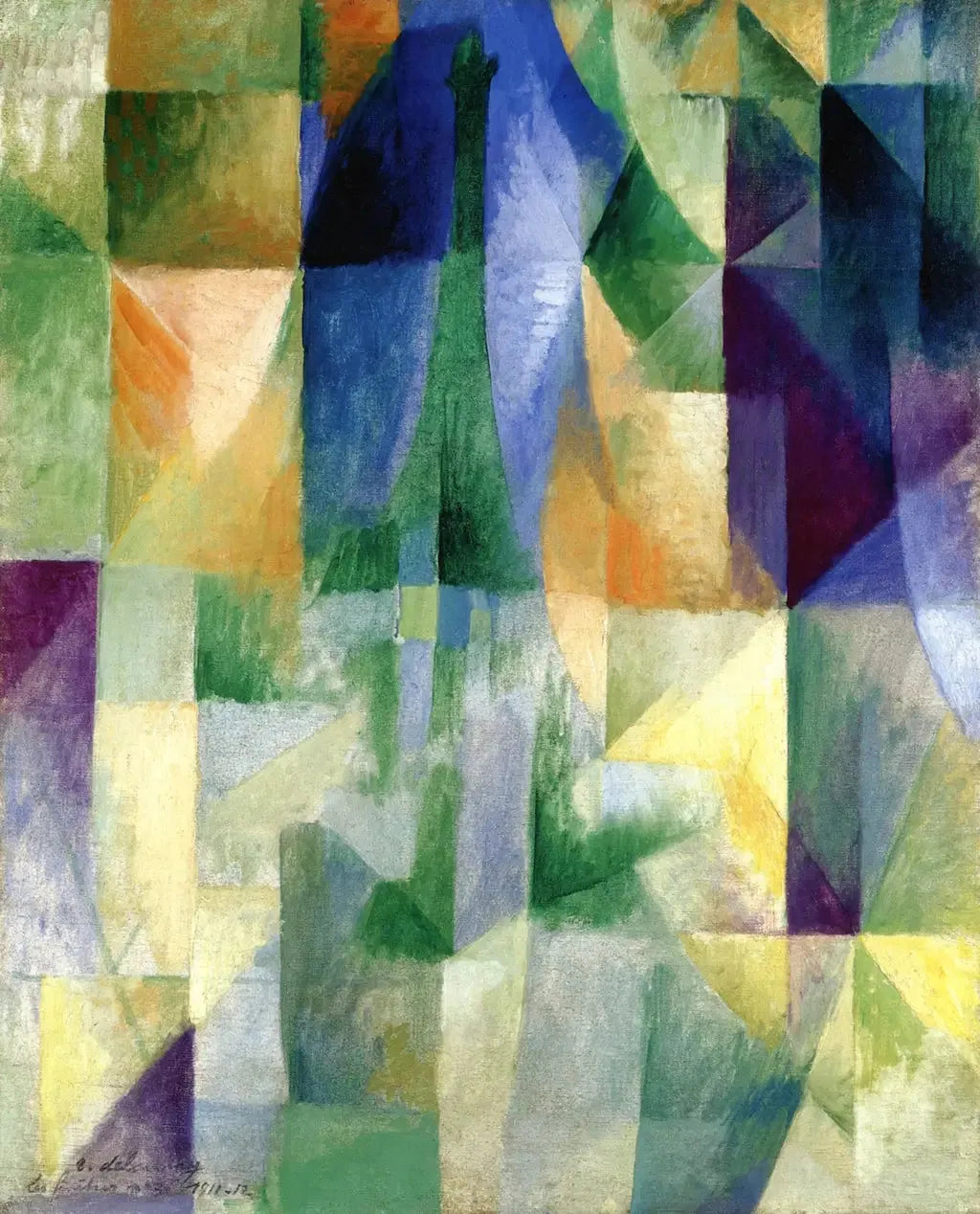 Les Fenêtres sur la ville no. 3 - Robert Delaunay image 1 reproduction de peinture à l’huile