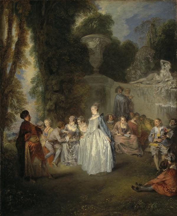 Les Fêtes vénitiennes - Antoine Watteau image 1 copie de tableau peinte à la main