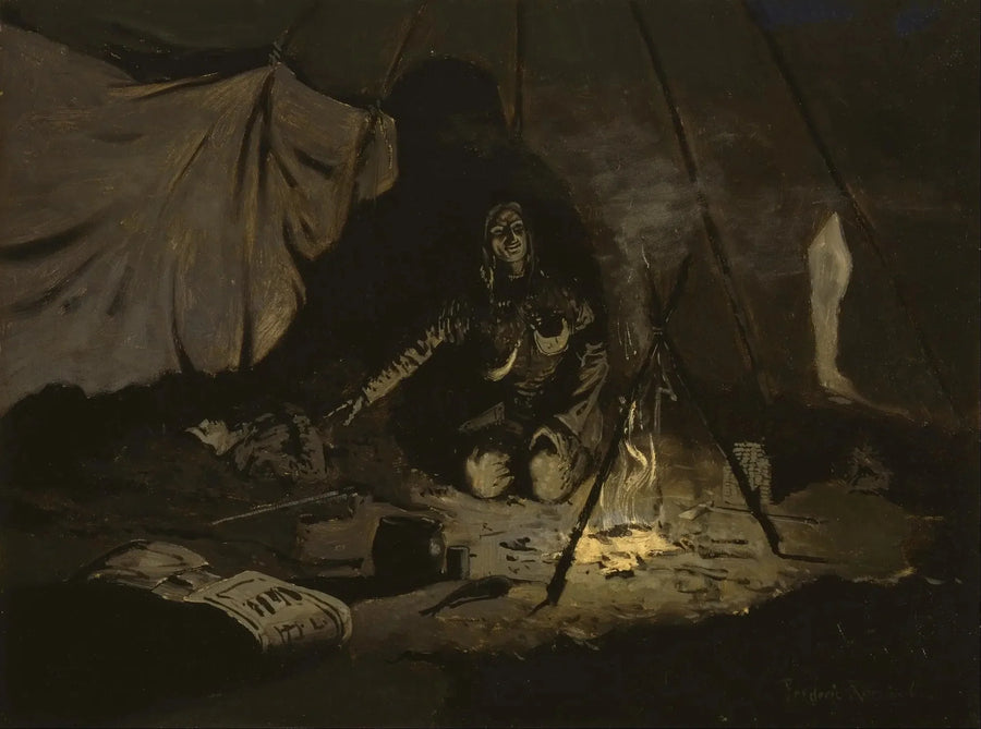 Les feuilles sèches ont duré plus longtemps qu'elle - Frederic Remington