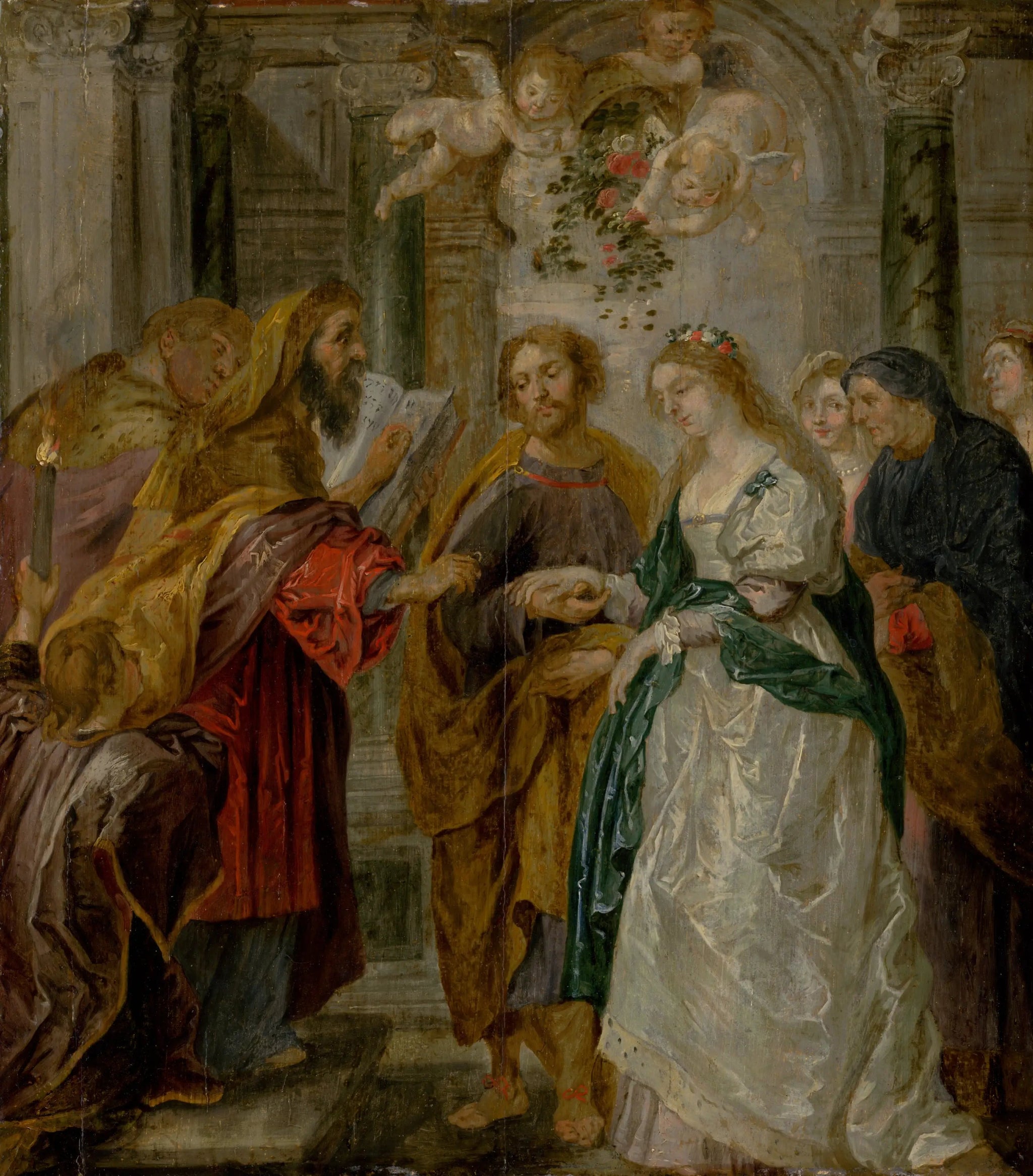 Les fiançailles de la Vierge Marie - Peter Paul Rubens image 1 tableau peint à l’huile sur toile