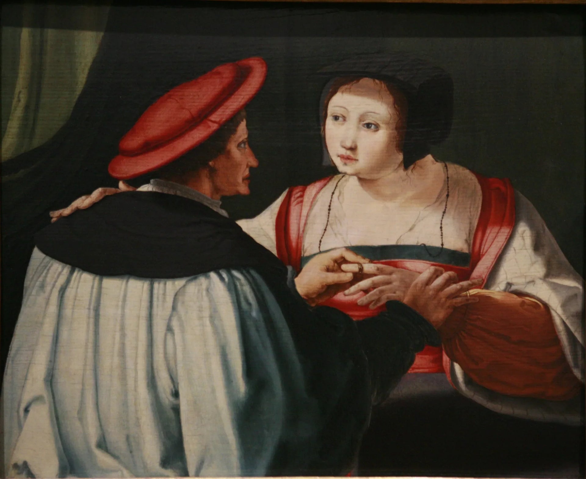 Les Fiancés - Lucas van Leyden image 1 reproduction de peinture à l’huile