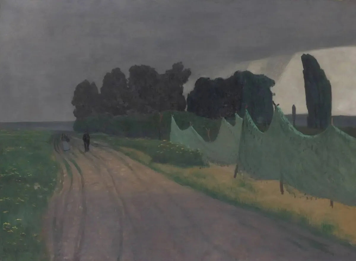 Les filets, Honfleur - Félix Vallotton image 1 tableau peint à l’huile sur toile