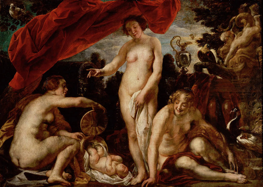Les filles de Kekrops à la recherche d'Erichthonios. - Jacob Jordaens