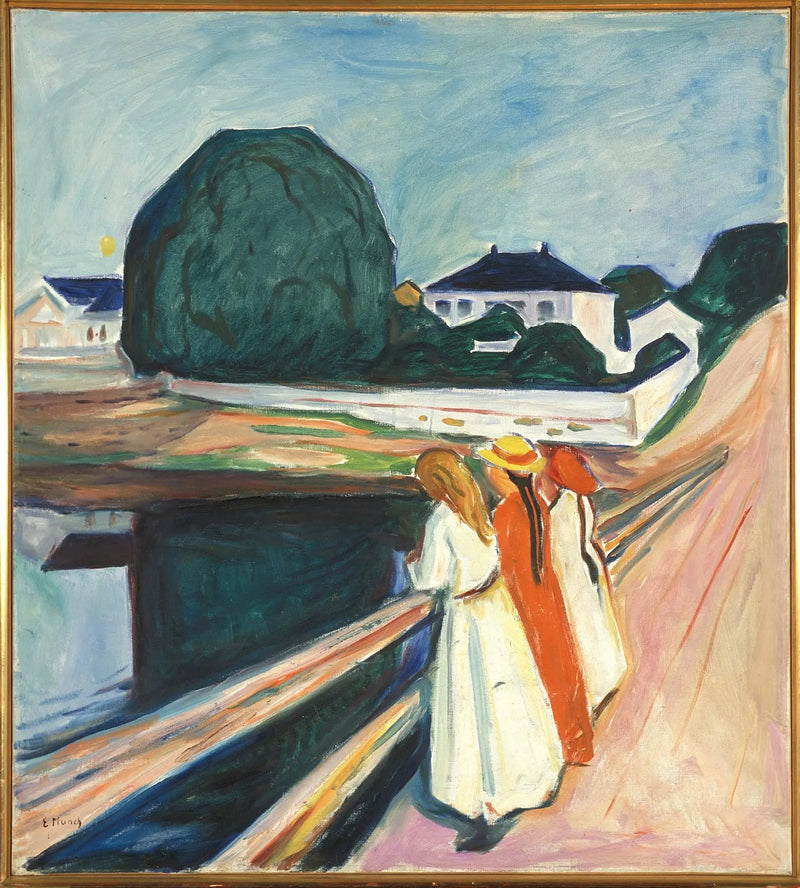 Les Filles sur le pont - Edvard Munch