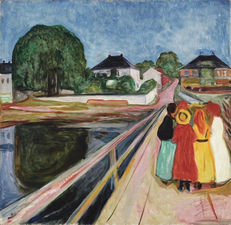 Les Filles sur le pont - Edvard Munch