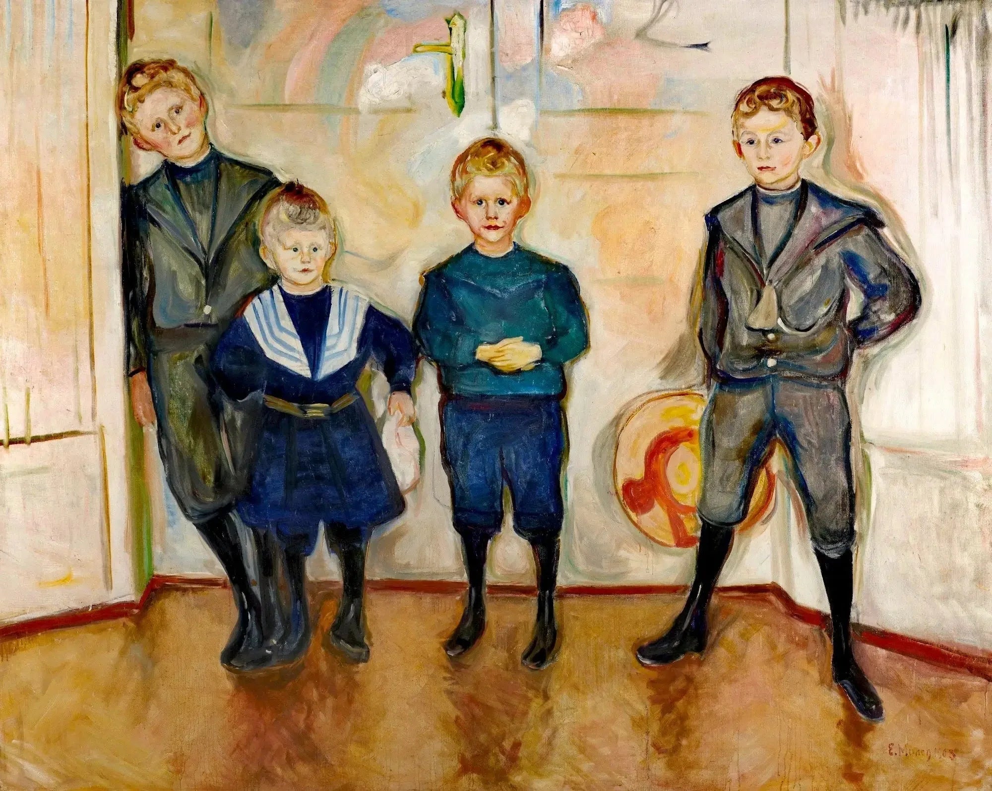 Les Fils du Dr. Linde - Edvard Munch image 1 copie de tableau peinte à la main