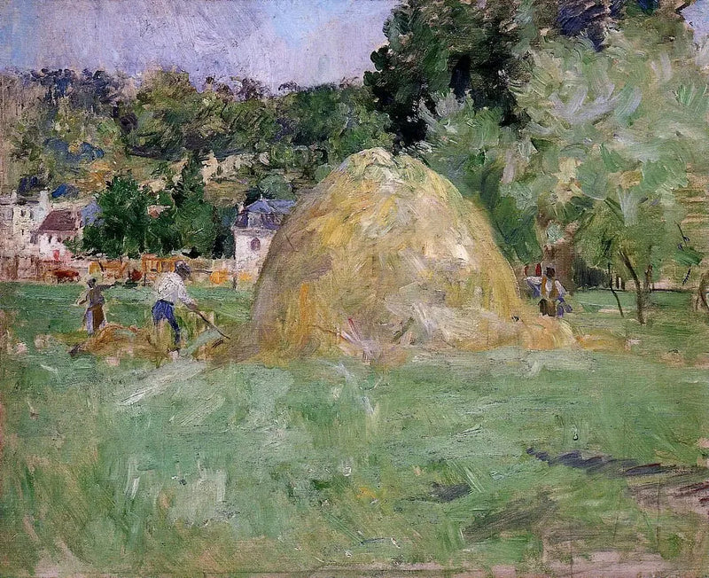 Les foins à Bougival - Berthe Morisot