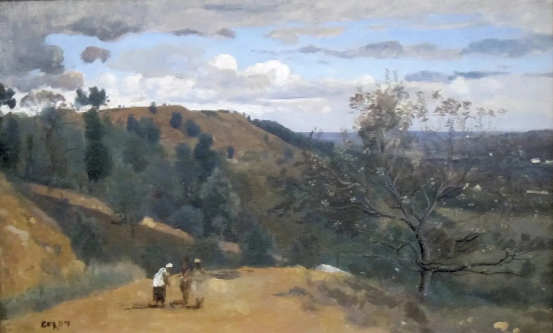 Les Fonds d'Igny - Jean-Baptiste Camille Corot image 1 reproduction d’œuvre d’art à l’huile