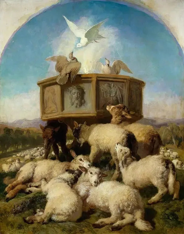 Les fonts baptismaux - Edwin Henry Landseer image 1 reproduction réalisée par Alpha Reproduction